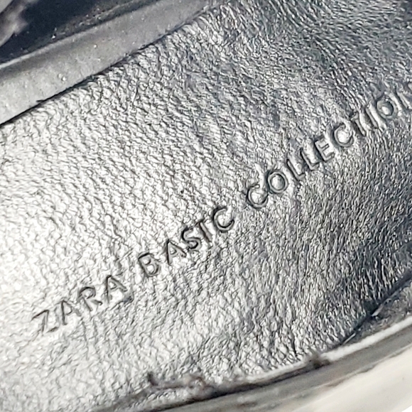 Zara Basic Collection Black Leather Lace-Up Business Casual Shoes K530 - Picture 9 of 11